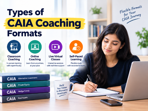 Types of CAIA Coaching Formats Classroom, Online, Live Virtual and Self-Paced Learning