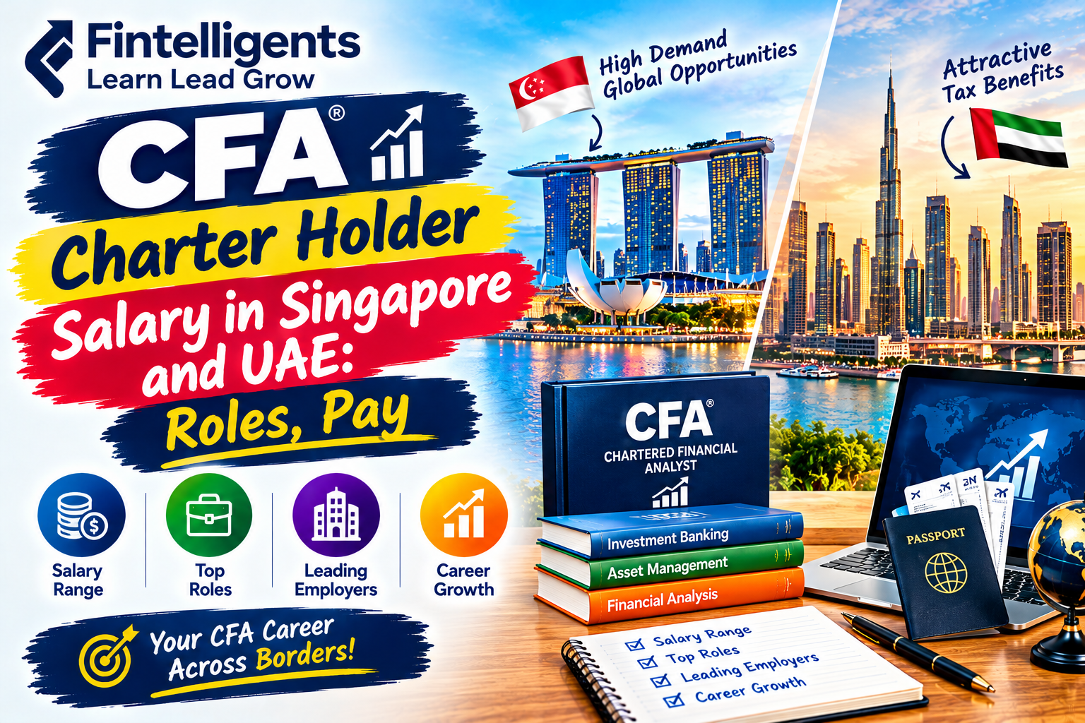 CFA charter holder salary in Singapore and UAE, featuring career opportunities, finance roles, and salary prospects.