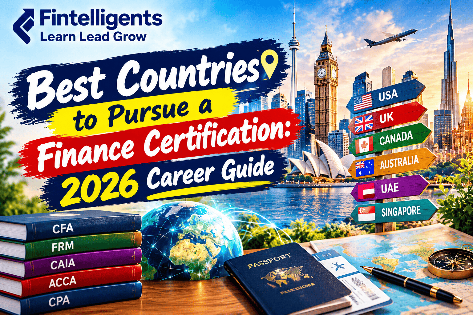 Best Countries to Pursue Finance Certifications in 2026 – CFA, FRM, CAIA, ACCA and CPA Career Guide