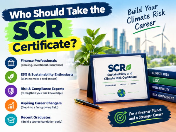 Who should take the SCR sustainability and climate risk certificate